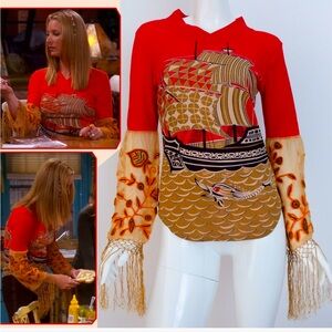 Vintage 90s Custo Barcelona rare red top